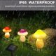 thumbnail image 5 of Luces solares para jardín al aire libre, luz solar de hongos para jardín, decoraciones de jardín, hongos, patio trasero, césped, plantas en macetas, luces de camino - (3 hongos de, 5 of 5