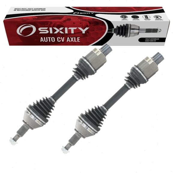 Sixity Auto 2 pc Front CV Axle Kit compatible with Ram 1500 Classic 2019-2020 - Pair Left Right Driver Passenger Complete Axle Shaft Assembly
