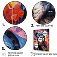 thumbnail image 3 of Designart "Pop Art Pug Extravaganza I" Animals Dog Floater Framed Canvas Art Print, 3 of 5