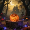 thumbnail image 5 of Costeam Plastic Lantern Pumpkins with Spooky Lights - Battery Operated Lighted Pumpkins for Outdoor,Indoor,Haunted House,Porch Decoration 2025 new, 5 of 6