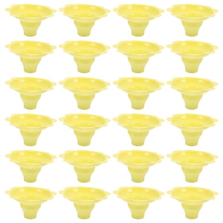 

Hemoton 100Pcs Disposable Ice Cream Cups Multipurpose Flower Shaped Drip Tray Cups for Ice Cream