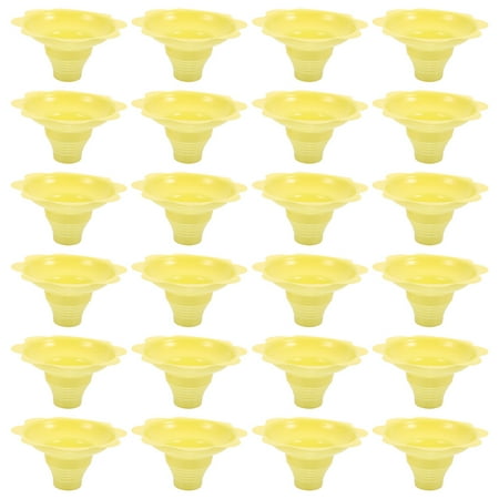 

Hemoton 100Pcs Disposable Ice Cream Cups Multipurpose Flower Shaped Drip Tray Cups for Ice Cream