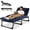 blue, variant on SERABETTO Camping Cots,Outdoor Folding Sleeping Cot/Mat,Folding Chaise Lounge Chair with Pillow (Black)