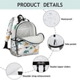 thumbnail image 4 of Colorful Dinosaurs Silhouettes Pattern Backpack for School,Cute School Bag,Schoolbag with Adjustable Shoulder Straps & Padded Back,15.25"x11.5"x5.25", 4 of 5
