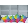 thumbnail image 2 of Ambesonne Rainbow Throw Pillow Cover 4 Pack, Vibrant Radiant Colors, 24", Multicolor, 2 of 5