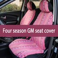 thumbnail image 3 of Kenally 4 unids/set funda de asiento de esponja ajustable estilo étnico transpirable Protector de reposacabezas actualización de automóvil automotriz Ventana automotriz Kenally VI018508-01, 3 of 6
