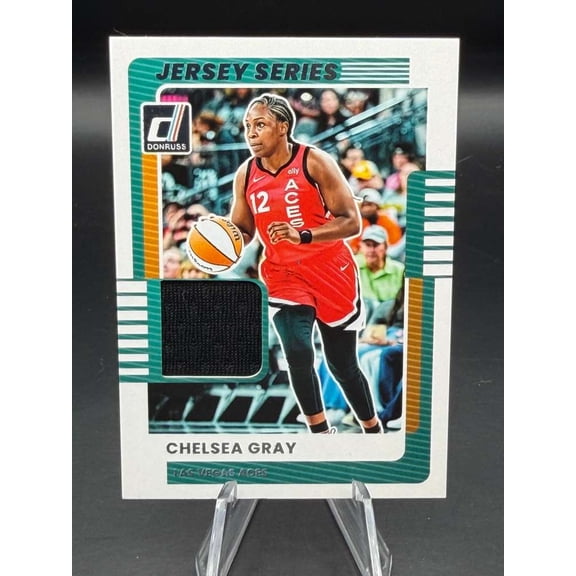 2026 Panini Donruss WNBA Las Vegas Aces Chelsea Gray Jersey Series #21 Mint Insert Jersey Series Memorabilia Las Vegas Aces WNBA Basketball Card