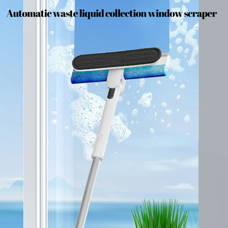 Loopsun Home &Kitchen Water Collector Window Wiper Automatic Housekeeping Cleaning Glass Wiper Multi-functional Double-Sided Extended Telescopic