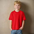 thumbnail image 2 of Huesdet Toddler Blank Sublimation T-Shirt,Modal Crew Neck Short Sleeve, T-Shirt for Kids Baby Children(Red,2-3 Years), 2 of 8