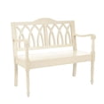 thumbnail image 1 of Safavieh Franklin Poplar Wood Bench in White, 1 of 1