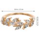 thumbnail image 2 of FENGGUIQU 4Ud Anillos Para Mujer En Metal Dorado Estilo Delicado Ideales Para Regalos En Ocasiones Especiales, 2 of 7