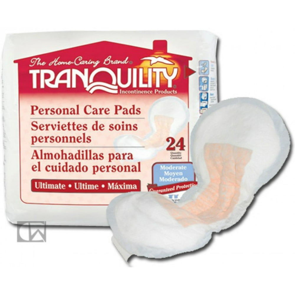 Tranquility Personal Care Pads Ultimate, 2 Bags (48 ct), 13.5 x 6.5