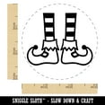 thumbnail image 2 of Elf Feet Christmas Self-Inking Rubber Stamp Ink Stamper - Fuchsia Ink - Small 3/4 Inch, 2 of 7