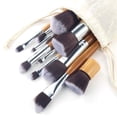 thumbnail image 5 of Set De 11 Brochas Pinceles De Maquillaje Con Bolsa De Tela Genérica Kabuki, 5 of 5