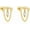 Gold Marquise, variant on Helix Earrings for Women Flat Back Earrings Hidden Helix Earring Dangle Tassel Chain Earring 2Pcs Cartilage Studs Silver Jewelry Gift
