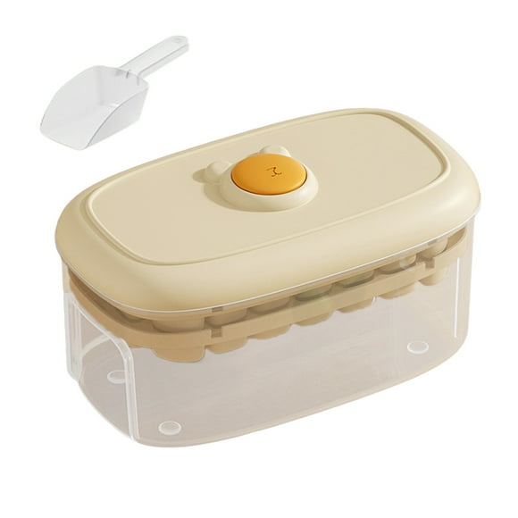 Grip Stackable Tray AndBin Set Includes Optional 1or 2 Trays With Lid And Easy Release Makes 28or56 Cubes For Coffee Leak Proof Freezer Bucket Kit Kitchen Gadget Small Cubes Ice Tray