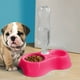 thumbnail image 4 of Comedero doble antideslizante ovalado pequeño para perros y gatos pequeños, con diseño elevado. Platos elevados fáciles de limpiar para una alimentación sin complicaciones. Aestivo | Morado, 4 of 7
