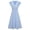 Blue, variant on JBXKXYW Dress For Women Women Solid Color Short Sleeve Flutter Sleeve V Neck Buttoned Dress Womens Dresses(White,S)