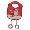 thumbnail image 2 of Babero de bebé Hugo Baberos infantiles rojo 20cm x 20cm, 2 of 10