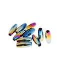 thumbnail image 3 of Set Of 10 Pieces Dreadlocks Braiding Beads s, Fashionable Hair Accessories Decoration Tubes, Neon Color, 3 of 6