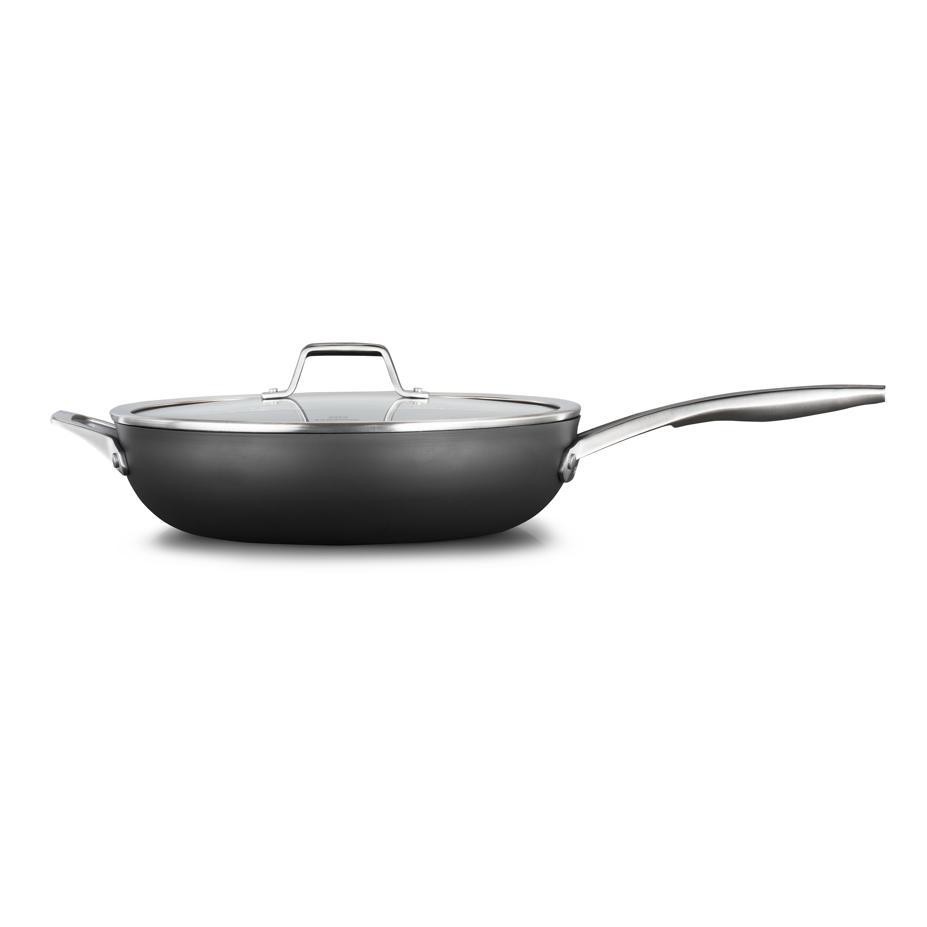 Calphalon Premier Hard-Anodized Nonstick Cookware, 13-Inch Deep Skillet with Cover - Walmart.com ...