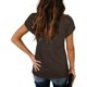 thumbnail image 5 of Blusa de manga corta, escote en V, manga de pétalo Blusa con escote en V y manga de pétalo Blusa de encaje de guipur Rendimiento impulsado, 5 of 5