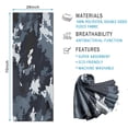 thumbnail image 2 of Dark Blue Camo Irregular Pattern Hot Yoga Mat Towel Non Slip for Hot Yoga - Quick-Drying Yoga Mat Cover with 4 Corner Pockets with Travel Bag - Hot Yoga Towel Non Slip 74"x26", 2 of 6