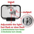 thumbnail image 4 of Relé intermitente electrónico LED compatible con reemplazo directo de 2 pines de velocidad ajustable de 12 V para arreglar señales de giro para automóviles y motocicletas y advertencia de peligro Relé, 4 of 4