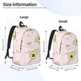 thumbnail image 3 of Yiaed Avocado Doing Sport Yoga Print Backpack, Premium Laptop Backpack, Travel Backpack for Women, Lightweight Backpacks, Comfortable Back Pack-Medium, 3 of 5