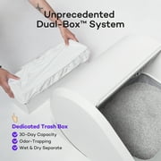 Popur X5 Self-Cleaning Cat Litter Box, Auto Kitty Litter Scoop Robot, 30-Day Capacity, Upgraded