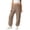Khaki, variant on REDARER Womens High Waist Cargo Joggers Rose Elastic Sweatpants with Side Pocket,3XL