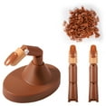 thumbnail image 1 of Graflsoa ABS Nail Practice Hand with 100 Coffin Tips, 3 Fingers, Brown/White Base, Portable Nail Training Tool, 1 of 6