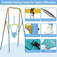 thumbnail image 5 of G TALECO GEAR Foldable Toddler Swing, 2 in 1 Swing Sets for Backyard, Yellow & Blue, 5 of 7