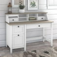 thumbnail image 2 of Kingfisher Lane 54W Desk with Drawers & Organizer - Shiplap Gray / White, 2 of 7
