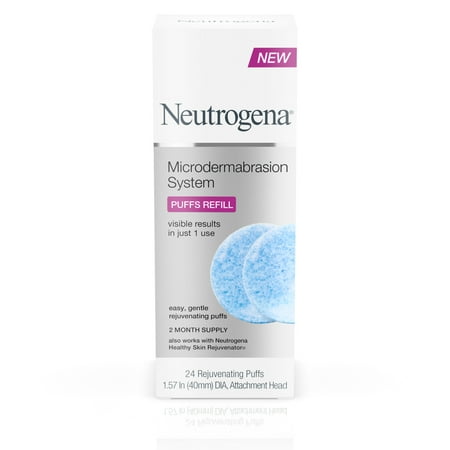 Neutrogena Microdermabrasion System Exfoliating Puff Refills, 24 Count