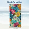 thumbnail image 3 of PHYHOO Rainbow Dahlia Floral Microfiber Beach Towel, Abstract Flower Large Oversized Beach Towel Lightweight Quick Dry Soft Absorbent Bath Towel, Sand Free Towel for Swimming Travel Sports 30x60in, 3 of 8