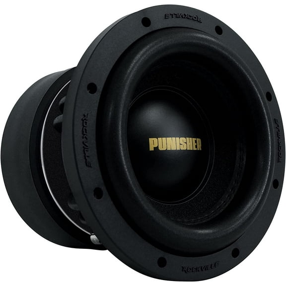 Rockville Punisher 8D1 8" 3000w Peak/750w RMS Competition Car Audio Subwoofer