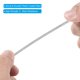 thumbnail image 4 of Candado de Cable de Seguridad Uxcell de Acero Inoxidable con Doble Bucle para Candado de Equipaje Claro, 4 of 6