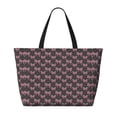 thumbnail image 2 of Honeii pink bow for Tote Bag with Adjustable Strap,Beach Bag, Waterproof Sandproof Beach Tote Bag, Large Capacity Foldable Beach Bags, 2 of 7