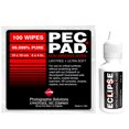 thumbnail image 2 of Pack - ECLIPSE 0,5 oz Liquide de Nettoyage Optique & 100 PACK de 4 X 4 Pouces PEC PADS, 2 of 10