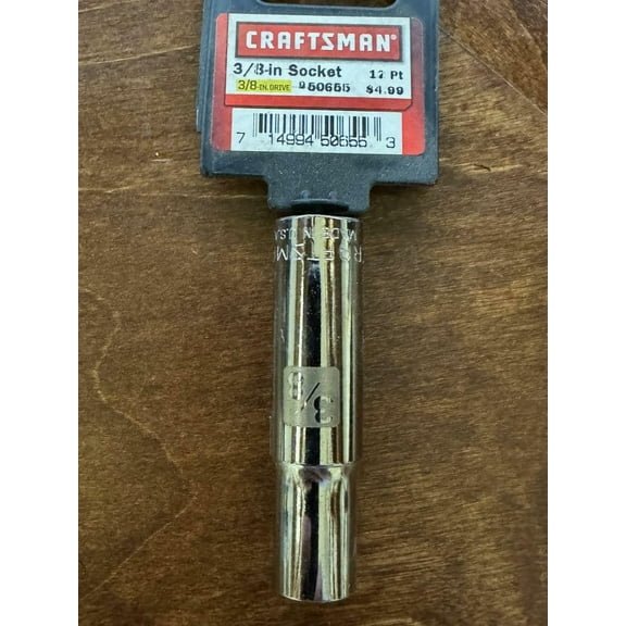 Craftsman 3/8 in. X 3/8 in. drive SAE 12 Point Deep Socket MADE IN USA!!
