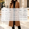 thumbnail image 3 of Women's Long Wool Blend Coat Single Breasted Winter Overcoat Notch Lapel Trench Classic Dressy Outerwear Elegant Formal Jacket for Fall Winter Business Casual, 3 of 8