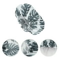 thumbnail image 3 of Unique Bargains 1 Pc Durable Shower Cap for Business Travel Gray Waterproof Polyester PEVA, 3 of 6