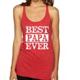 thumbnail image 1 of Wild Bobby, Best Papa Ever, Father's Day, Women Tri-Blend Racerback Tank Top, Vintage Red, Large, 1 of 4