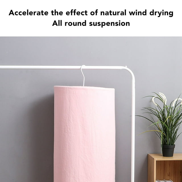 Tendedero para colchas, percha para sábanas de colcha en espiral redonda Percha para sábanas de colcha en espiral redonda Características mejoradas