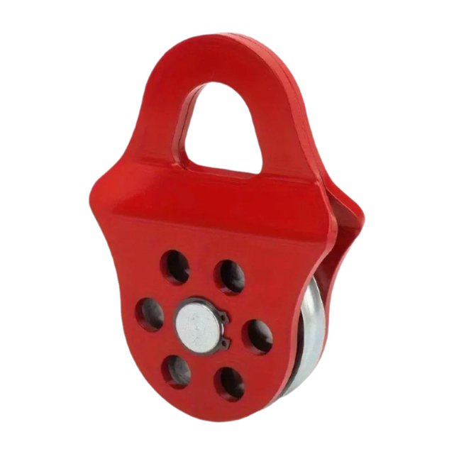 Almencla 6ton Snatch Block Winch Pulley Alloy Steel Tractor Agricultural Pulley Block Red
