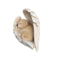 thumbnail image 5 of Sunny Serenity: Radiant Yellow Polyresin Angel Dog Figurine, 5 of 5