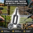 5 PCS Wire Twister Tool for Drill, Fence wire Twister Tool for Drill ...