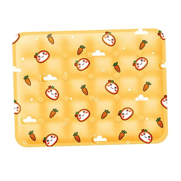 Almohada autoenfriante para perros, estera de enfriamiento para mascotas, impermeable, 50x40cm, cama para mascotas, estera para perros, estera de enfr Amarillo
