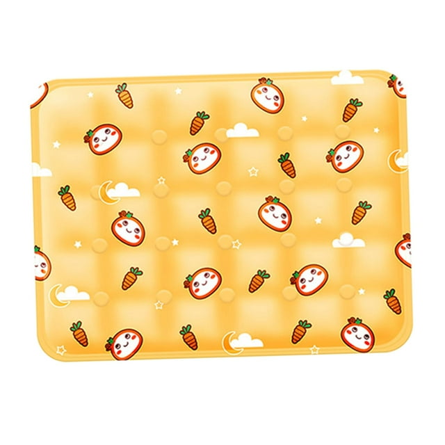 Almohada autoenfriante para perros, estera de enfriamiento para mascotas, impermeable, 50x40cm, cama para mascotas, estera para perros, estera de enfr Amarillo
